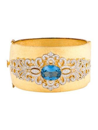 CZ by Kenneth Jay Lane Crystal Bangle Bracelet