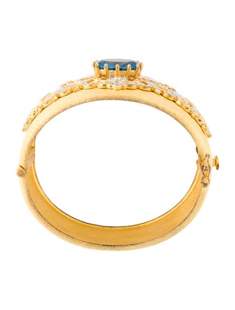 CZ by Kenneth Jay Lane Crystal Bangle Bracelet