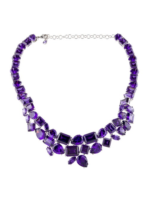 CZ by Kenneth Jay Lane Cubic Zirconia Collar Necklace