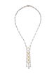 CZ by Kenneth Jay Lane Cubic Zirconia Lavalier Necklace