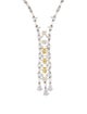 CZ by Kenneth Jay Lane Cubic Zirconia Lavalier Necklace