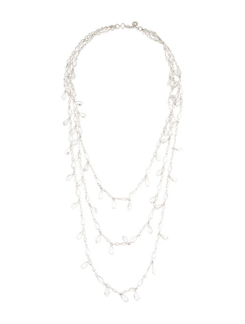 CZ by Kenneth Jay Lane Cubic Zirconia Multistrand Necklace