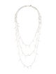 CZ by Kenneth Jay Lane Cubic Zirconia Multistrand Necklace