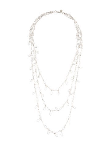 CZ by Kenneth Jay Lane Multistrand Cubic Zirconia Necklace