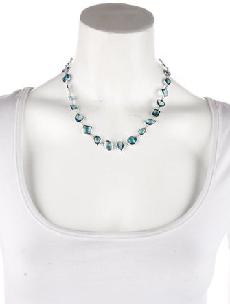 CZ by Kenneth Jay Lane Cubic Zirconia Collar Necklace