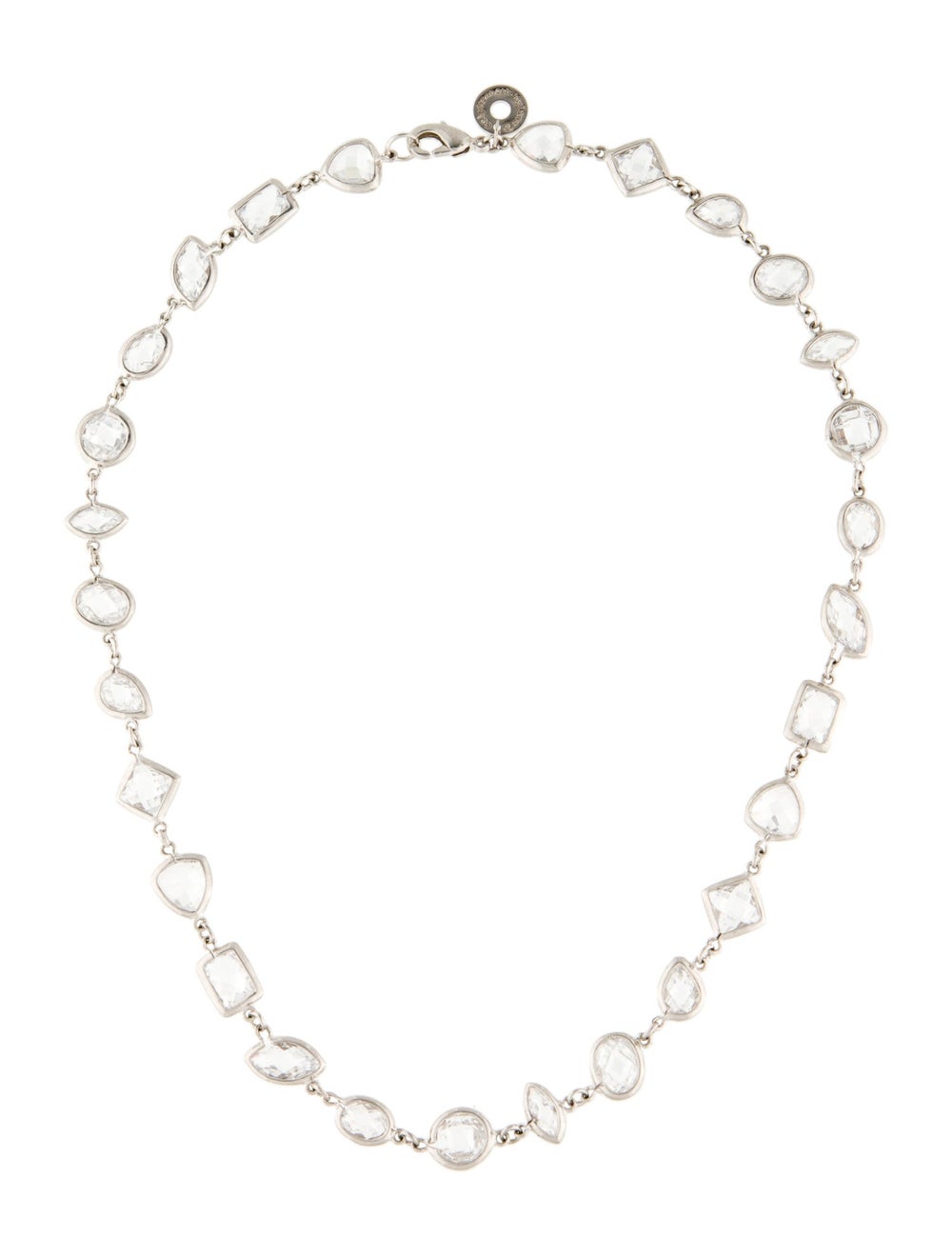 CZ by Kenneth Jay Lane Silver-Tone Metal & Cubic … - image 1