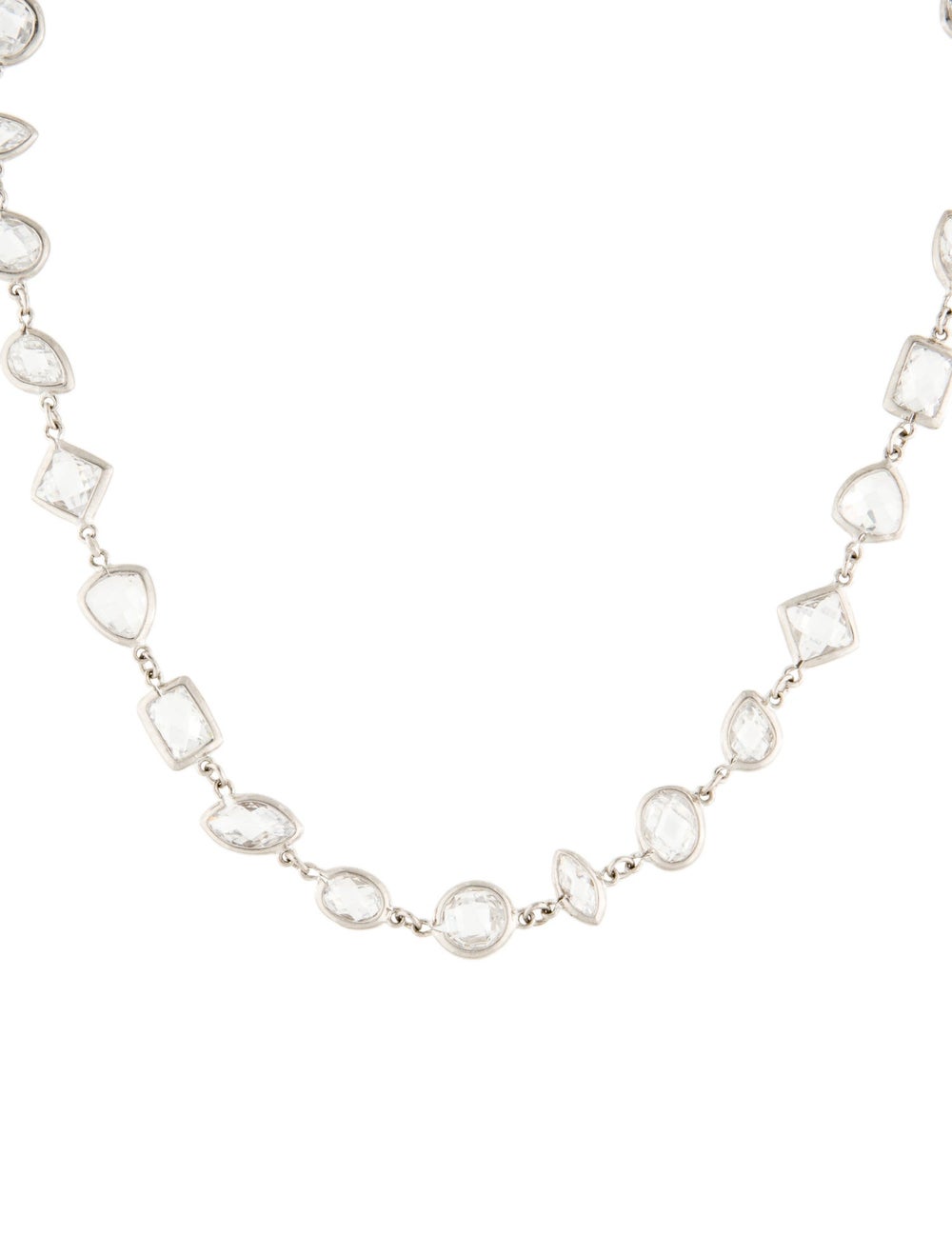 CZ by Kenneth Jay Lane Silver-Tone Metal & Cubic … - image 2