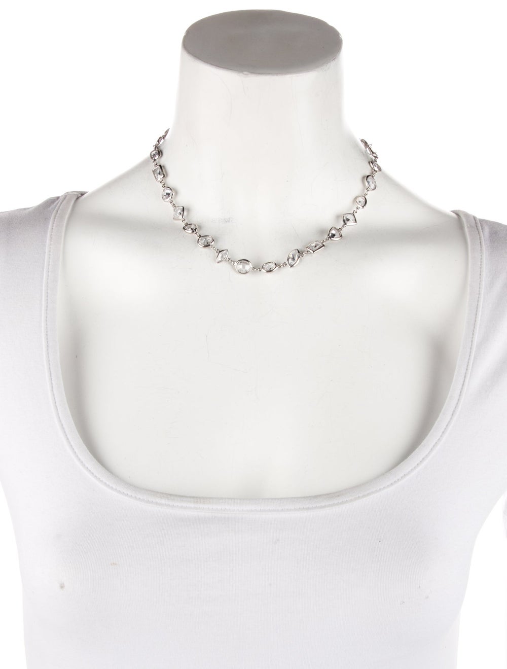 CZ by Kenneth Jay Lane Silver-Tone Metal & Cubic … - image 3