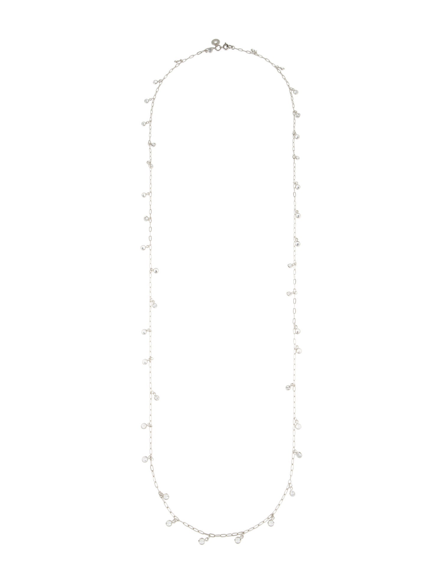 CZ by Kenneth Jay Lane Cubic Zirconia Station Necklace
