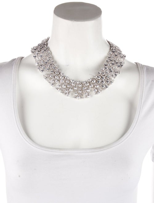 CZ by Kenneth Jay Lane Cubic Zirconia Collar Necklace
