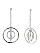 CZ by Kenneth Jay Lane Cubic Zirconia Orbit Drop Earrings