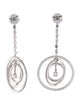 CZ by Kenneth Jay Lane Cubic Zirconia Orbit Drop Earrings