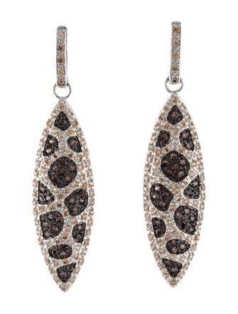 CZ by Kenneth Jay Lane Cubic Zirconia Inlay Spear Drop Earrings