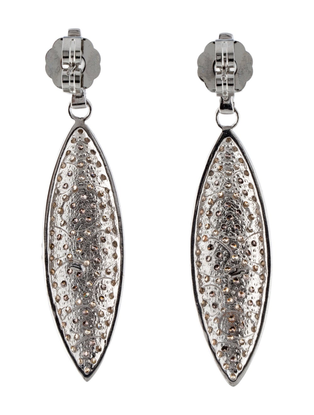 CZ by Kenneth Jay Lane Silver-Tone Metal & Cubic … - image 3