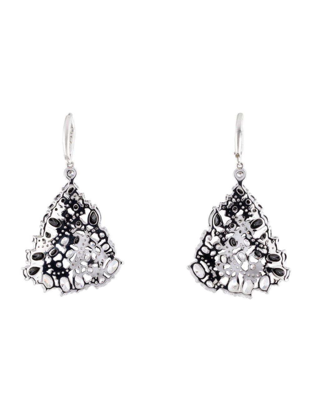 CZ by Kenneth Jay Lane Silver-Tone Metal & Crystal - image 3