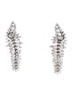 CZ by Kenneth Jay Lane Cubic Zirconia Leaf Drop Earrings