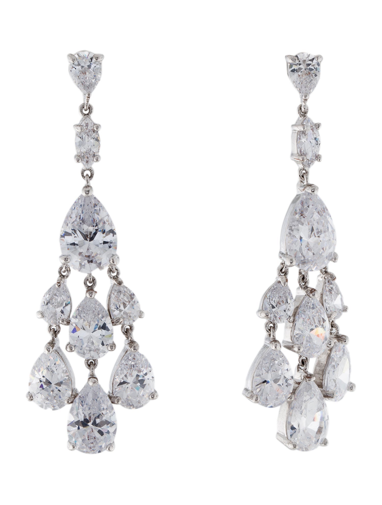 CZ by Kenneth Jay Lane Cubic Zirconia Drop Earrings