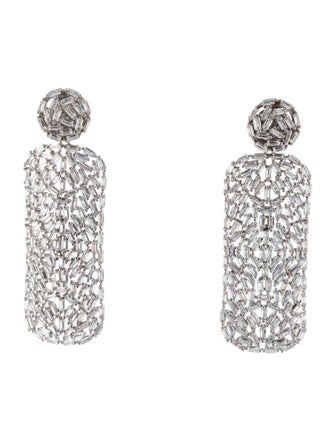 CZ by Kenneth Jay Lane Cubic Zirconia Drop Earrings