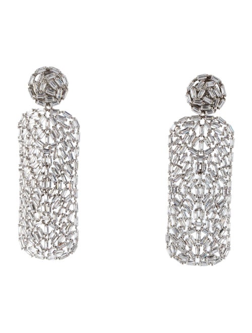 CZ by Kenneth Jay Lane Cubic Zirconia Drop Earrings