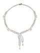 CZ by Kenneth Jay Lane Cubic Zirconia Lavalier Collar Necklace