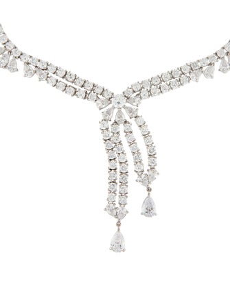 CZ by Kenneth Jay Lane Cubic Zirconia Lavalier Collar Necklace