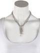 CZ by Kenneth Jay Lane Cubic Zirconia Lavalier Collar Necklace