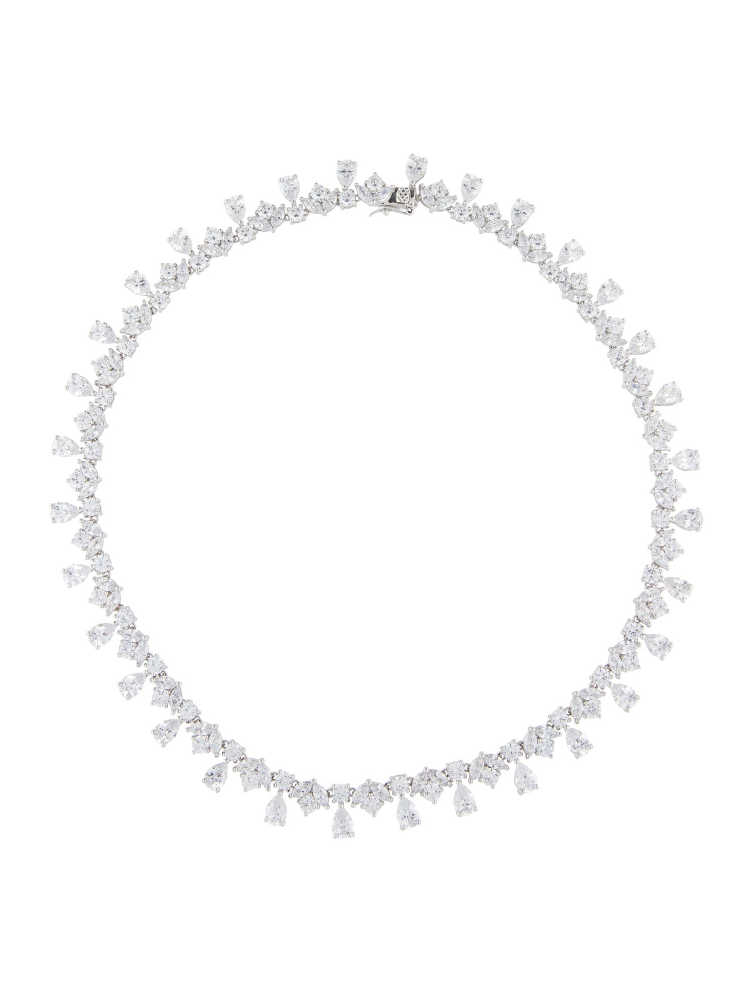 CZ by Kenneth Jay Lane Cubic Zirconia Collar Necklace