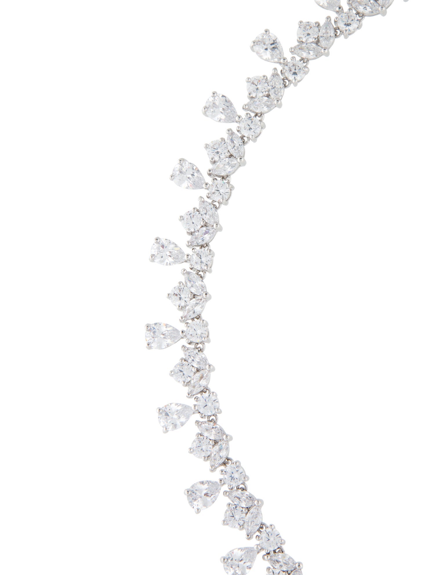 CZ by Kenneth Jay Lane Cubic Zirconia Collar Necklace