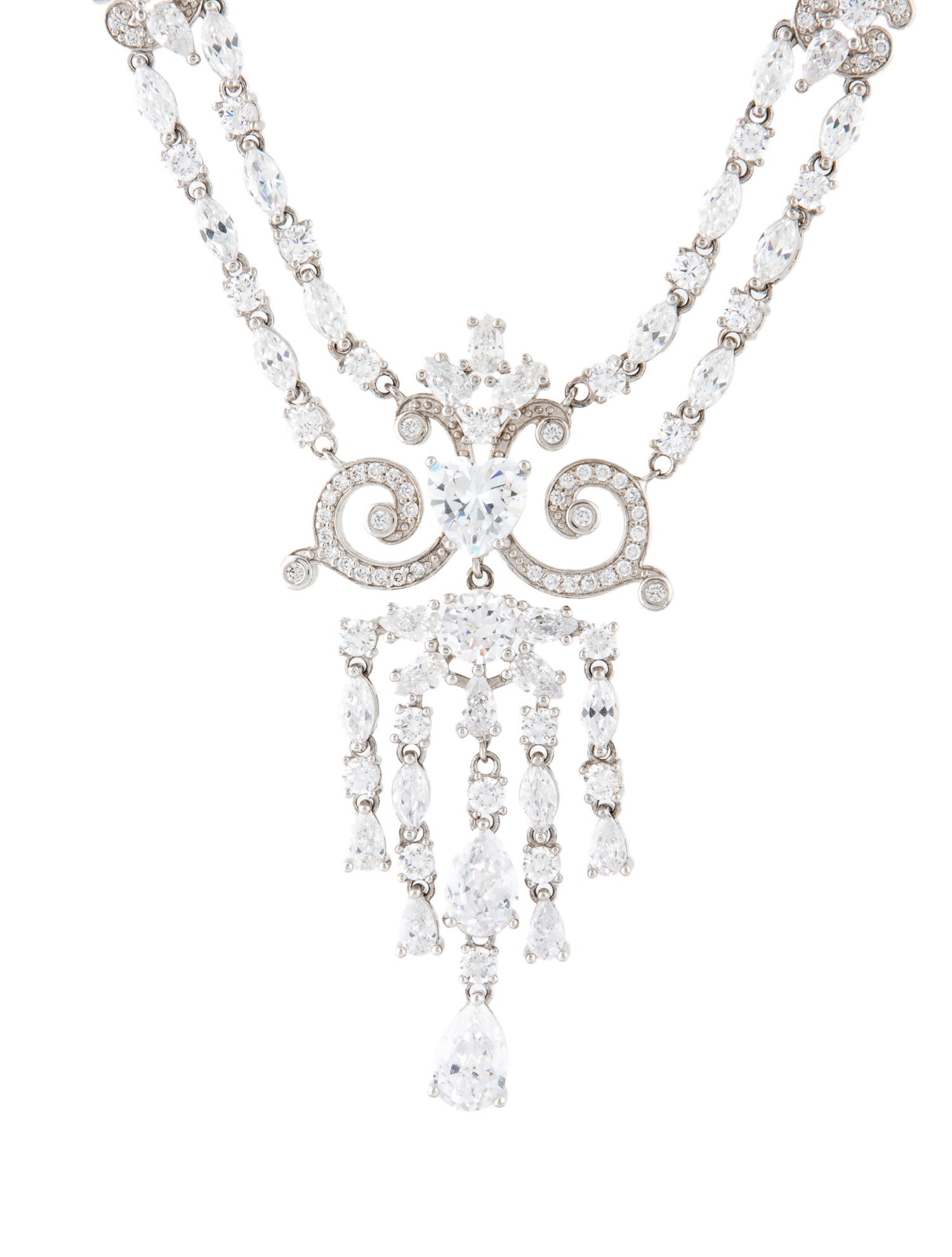 CZ by Kenneth Jay Lane Cubic Zirconia Pendant Necklace