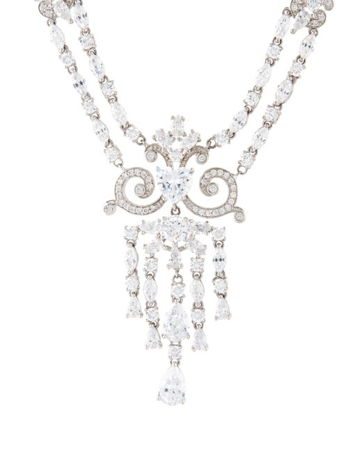 CZ by Kenneth Jay Lane Cubic Zirconia Pendant Necklace