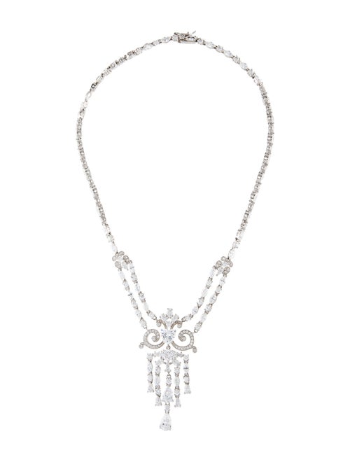 CZ by Kenneth Jay Lane Cubic Zirconia Pendant Necklace