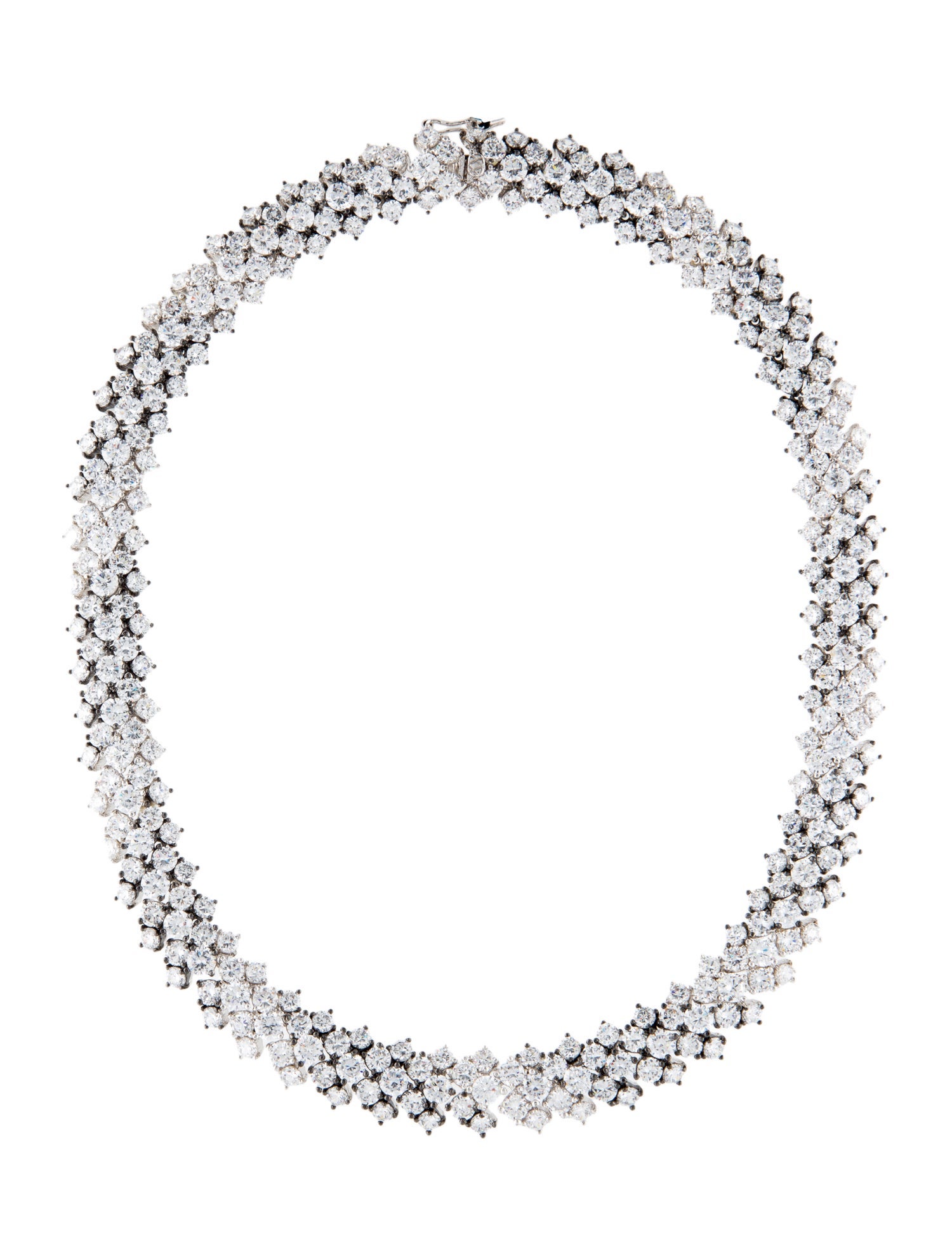 CZ by Kenneth Jay Lane Cubic Zirconia Collar Necklace