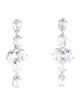CZ by Kenneth Jay Lane Cubic Zirconia Cluster Drop Earrings