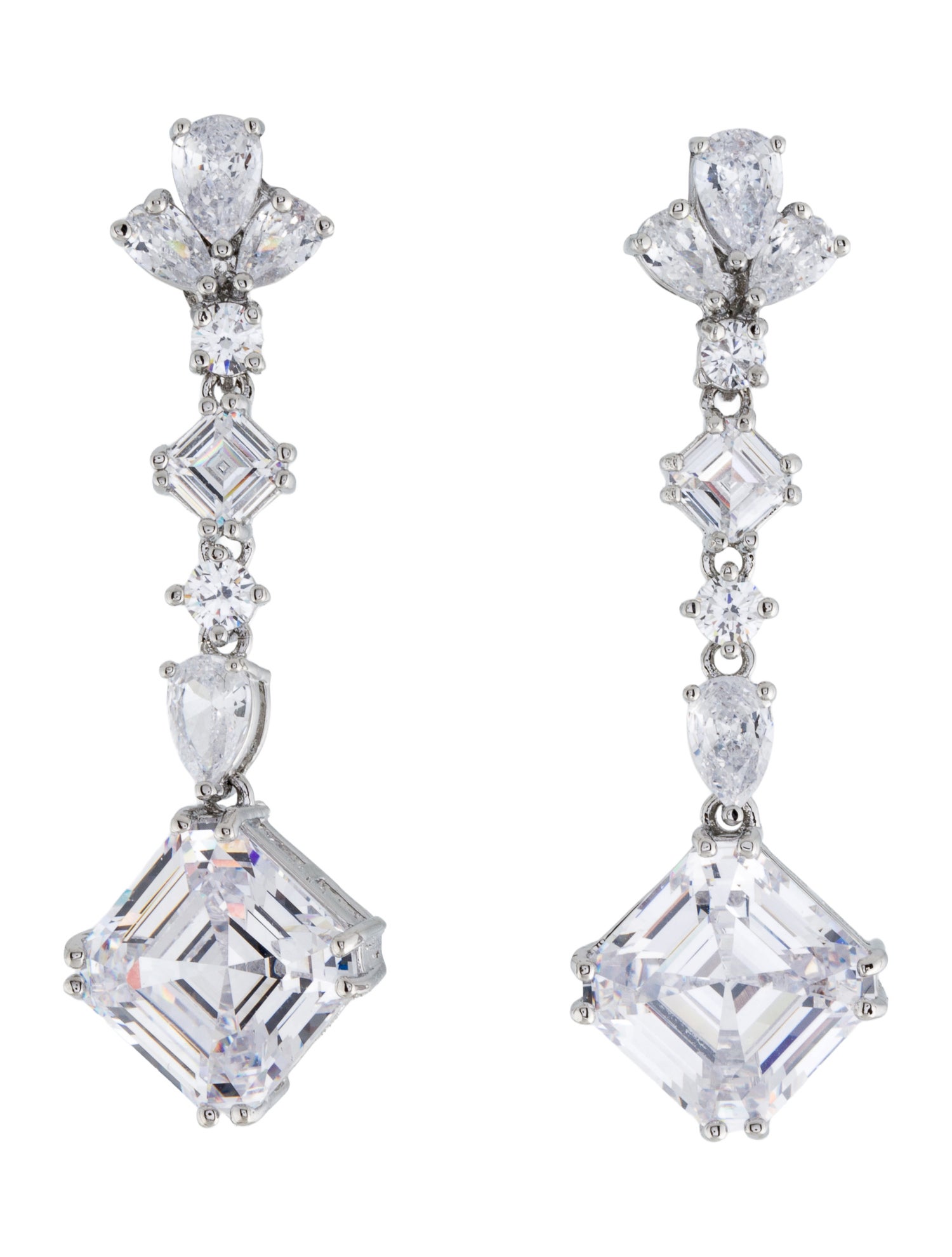 CZ by Kenneth Jay Lane Cubic Zirconia Drop Earrings