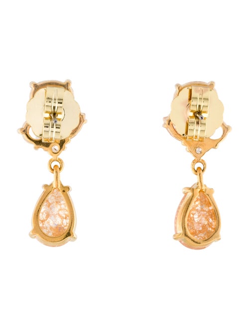 CZ by Kenneth Jay Lane Cubic Zirconia Cluster Drop Earrings