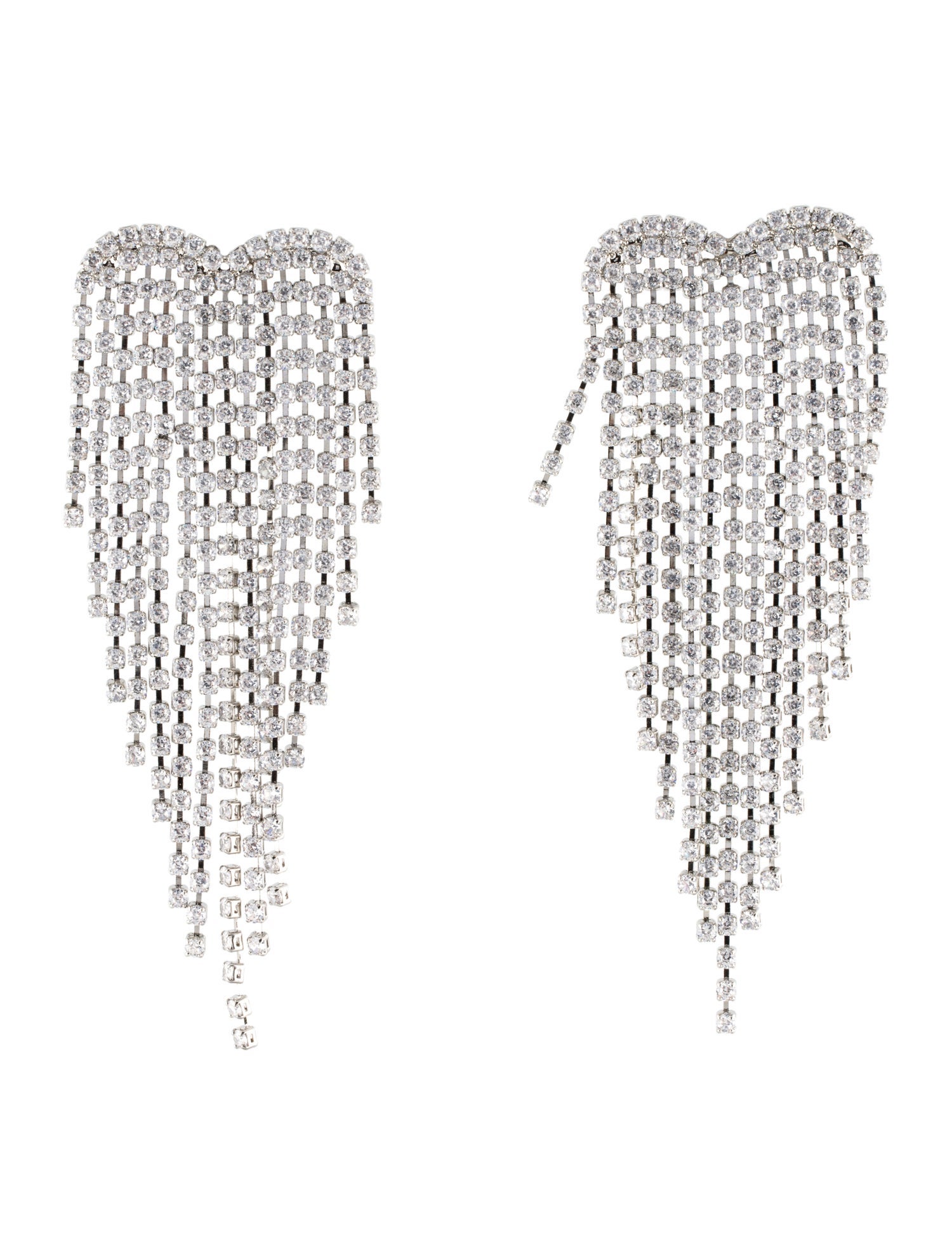 ジェラ Multi Shape Fringe Earrings – CZ by Kenneth Jay Lane