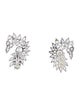 CZ by Kenneth Jay Lane Cubic Zirconia Swirl Clip-On Earrings