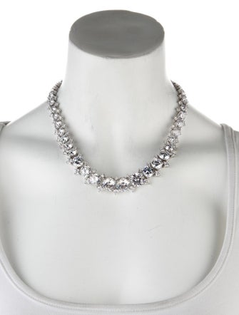 CZ by Kenneth Jay Lane Cubic Zirconia Collar Necklace