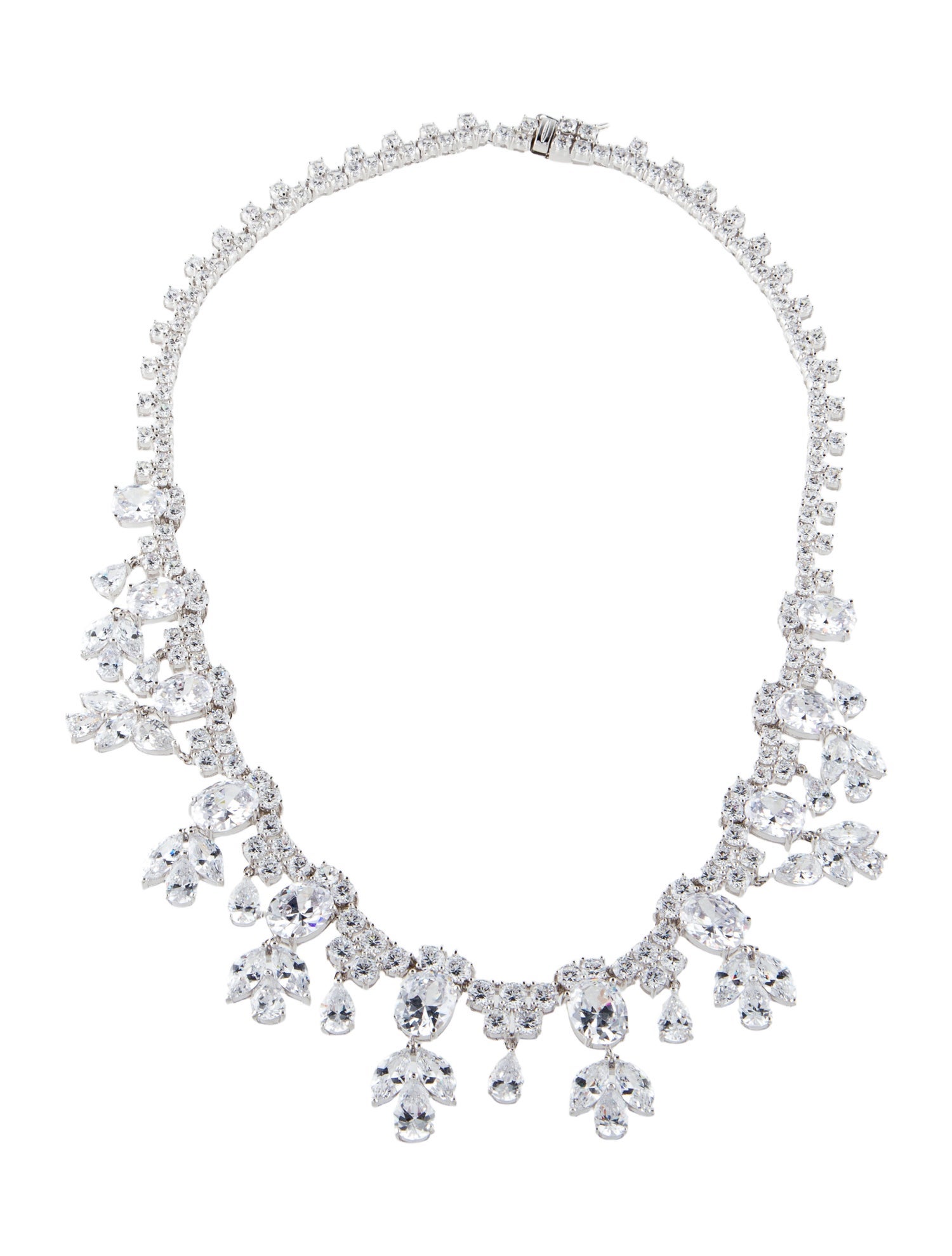 CZ by Kenneth Jay Lane Cubic Zirconia Collar Necklace