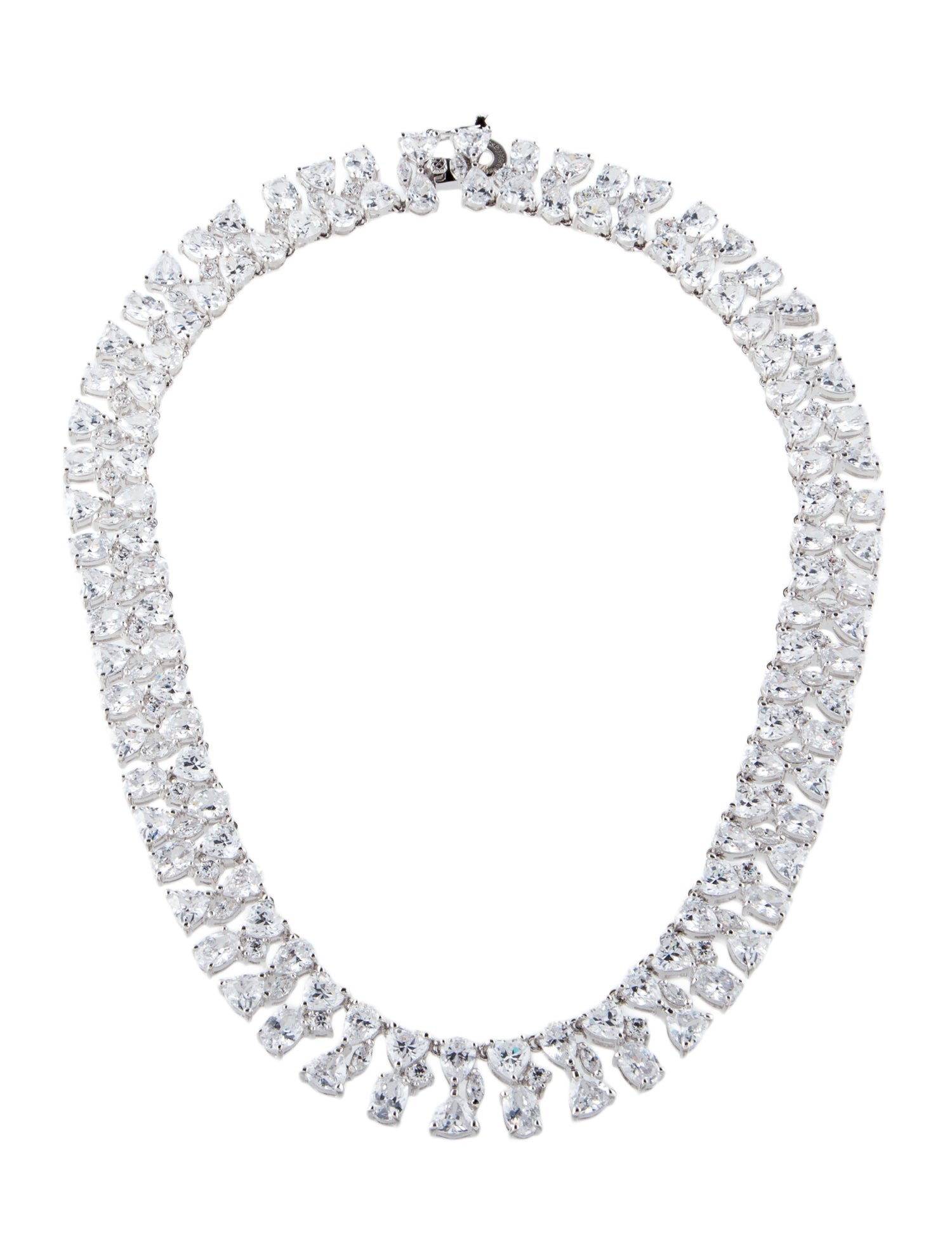 CZ by Kenneth Jay Lane Cubic Zirconia Collar Necklace