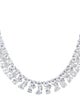 CZ by Kenneth Jay Lane Cubic Zirconia Collar Necklace