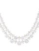 CZ by Kenneth Jay Lane Cubic Zirconia Double Layered Collar Necklace