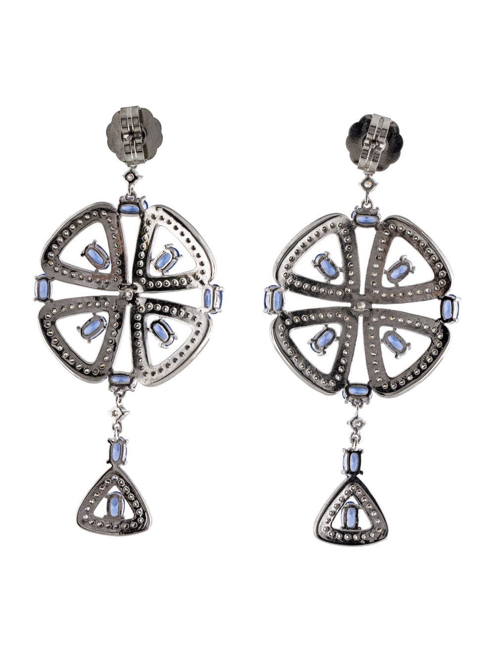 CZ by Kenneth Jay Lane Silver-Tone Metal & Cubic … - image 3