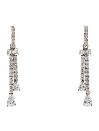 CZ by Kenneth Jay Lane Cubic Zirconia Drop Earrings