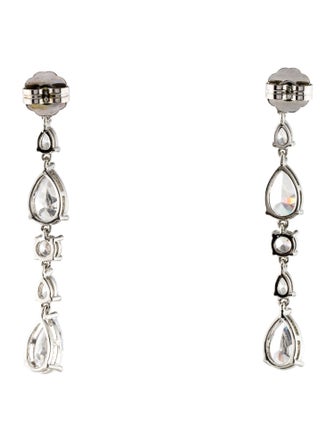 CZ by Kenneth Jay Lane Cubic Zirconia Multi Pear Drop Earrings