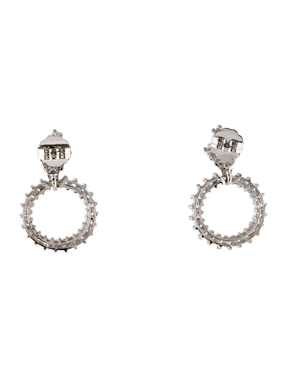CZ by Kenneth Jay Lane Silver-Tone Metal & Cubic … - image 3