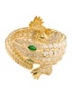CZ by Kenneth Jay Lane rystal Pavé Crocodile Hinged Cuff Bracelet