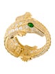 CZ by Kenneth Jay Lane rystal Pavé Crocodile Hinged Cuff Bracelet
