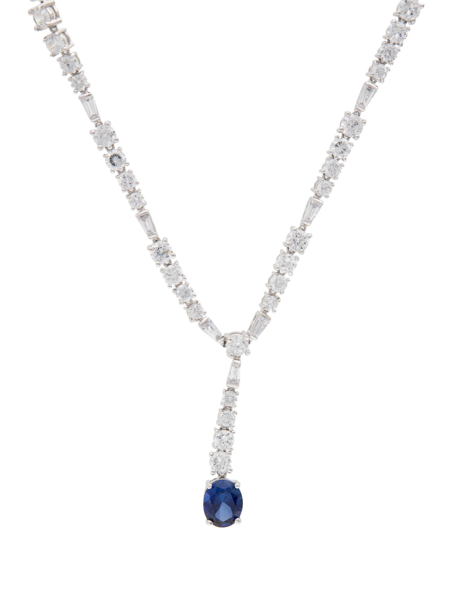 CZ by Kenneth Jay Lane Cubic Zirconia Drop Necklace