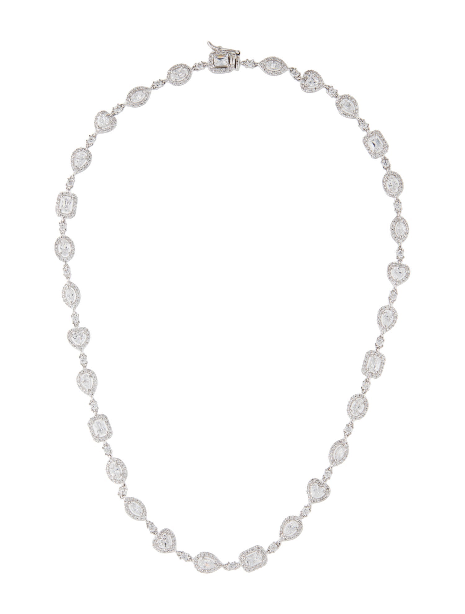 CZ by Kenneth Jay Lane Cubic Zirconia Collar Necklace